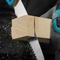 Пила по дереву GROSS PIRANHA складная, для кэмп.и сада, 150 мм, 9-10TPI, зуб 3D, подкал.зуб, 2-ком.рук. 23616