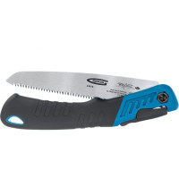 Пила по дереву GROSS PIRANHA складная, для кэмп.и сада, 150 мм, 9-10TPI, зуб 3D, подкал.зуб, 2-ком.рук. 23616