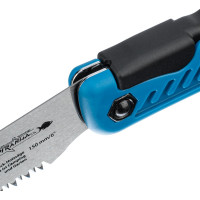 Пила по дереву GROSS PIRANHA складная, для кэмп.и сада, 150 мм, 9-10TPI, зуб 3D, подкал.зуб, 2-ком.рук. 23616