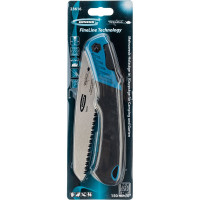 Пила по дереву GROSS PIRANHA складная, для кэмп.и сада, 150 мм, 9-10TPI, зуб 3D, подкал.зуб, 2-ком.рук. 23616