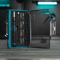 Отвертка с набором бит и торцевых головок для точных работ GROSS 48 шт., гибкий провод, CrMo 11599