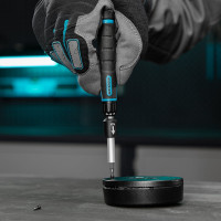 Отвертка с набором бит и торцевых головок для точных работ GROSS 48 шт., гибкий провод, CrMo 11599