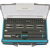 Отвертка с набором бит и торцевых головок для точных работ GROSS 48 шт., гибкий провод, CrMo 11599
