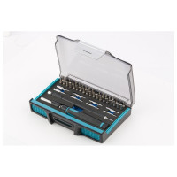 Отвертка с набором бит и торцевых головок для точных работ GROSS 48 шт., гибкий провод, CrMo 11599