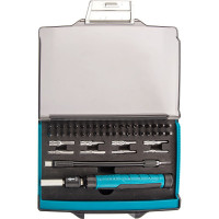 Отвертка с набором бит и торцевых головок для точных работ GROSS 48 шт., гибкий провод, CrMo 11599