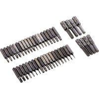 Отвертка с набором бит и торцевых головок для точных работ GROSS 48 шт., гибкий провод, CrMo 11599