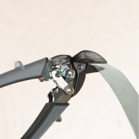 Ножницы по металлу GROSS PIRANHA 185 мм, прямой и левый рез, сталь - СrM, двухкомпонентные рукоятки 78359