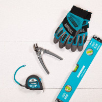 Ножницы по металлу GROSS PIRANHA 185 мм, прямой и левый рез, сталь - СrM, двухкомпонентные рукоятки 78359