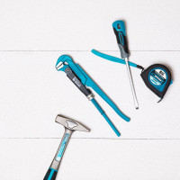 Трубный рычажный ключ GROSS №0, 3/4", цельнокованый, CrV, тип L 15600