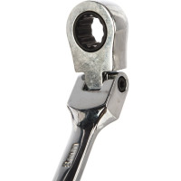 Рожковый ключ с храповиком на шарнире 8мм Hans 1165FM08