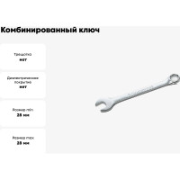 Комбинированный ключ Станкоимпорт 28 мм CS-11.01.28