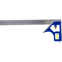 Угольник с уровнем 300мм, нерж.сталь КОБАЛЬТ 243-479