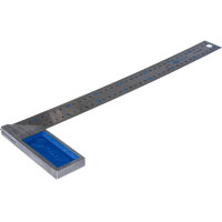 Столярный угольник 400мм, нерж.сталь, чугунное основание КОБАЛЬТ 243-448