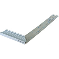 Столярный угольник 300мм, нерж.сталь, алюминиевое основание КОБАЛЬТ 243-608