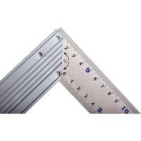 Столярный угольник 300мм, нерж.сталь, алюминиевое основание КОБАЛЬТ 243-608