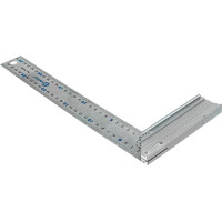 Столярный угольник 300мм, нерж.сталь, алюминиевое основание КОБАЛЬТ 243-608