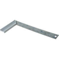 Столярный угольник 300мм, нерж.сталь, алюминиевое основание КОБАЛЬТ 243-608