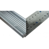 Столярный угольник 300мм, нерж.сталь, алюминиевое основание КОБАЛЬТ 243-608