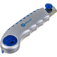 Технический нож, лезвия 18мм 6шт, металлический корпус, автостоп, доп.фиксатор КОБАЛЬТ 242-113