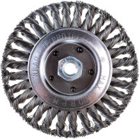 Кордщетка радиальная витая (150 мм; М14) ПРАКТИКА 242-663
