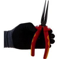 Плоскогубцы с длинными губками для электрика 200мм Hans 1838-08