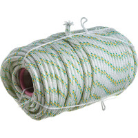 Плетёный капроновый 24-прядный фал с капроновым сердечником, диаметр 10мм, бухта 100м, 1300кгс СИБИН 50220-10