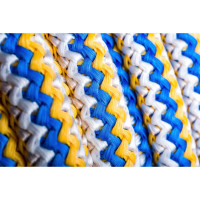 Вязаный полипропиленовый шнур, цветной, катушка 16мм х 100м Эбис 00091