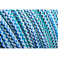 Вязаный полипропиленовый шнур, белый/цветной, катушка, 6мм х 250м Эбис 00097