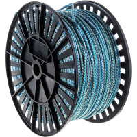 Вязаный полипропиленовый шнур, белый/цветной, катушка, 5мм х 300м Эбис 00098