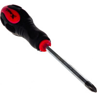 Ударная отвертка MATRIX, PH2x100 мм, двух-компонентная рукоятка, CrV // 19119