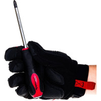 Ударная отвертка MATRIX, PH2x100 мм, двух-компонентная рукоятка, CrV // 19119