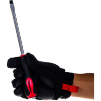 Ударная отвертка MATRIX, SL8x150, двух-компонентная рукоятка, CrV // 19117