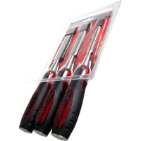 Набор долот-стамесок MATRIX "Тигровый глаз" плоских, 3 штуки, 8-16-22 мм// 24431