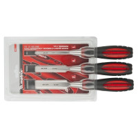 Набор долот-стамесок MATRIX "Тигровый глаз" плоских, 3 штуки, 8-16-22 мм// 24431