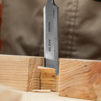 Набор плоских долот-стамесок MATRIX "Тигровый глаз" 4 штуки, 6-12-18-24 мм 24432