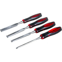 Набор плоских долот-стамесок MATRIX "Тигровый глаз" 4 штуки, 6-12-18-24 мм 24432