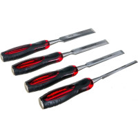 Набор плоских долот-стамесок MATRIX "Тигровый глаз" 4 штуки, 6-12-18-24 мм 24432