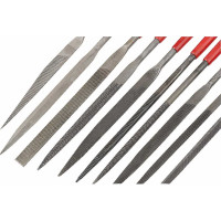 Набор надфилей MATRIX 160x4 мм, обрезиненные рукоятки, 10 шт. 15818