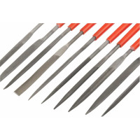 Набор надфилей MATRIX 180x5 мм, пластиковые рукоятки, 10 шт. 15824