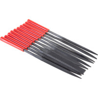 Набор надфилей MATRIX 180x5 мм, пластиковые рукоятки, 10 шт. 15824