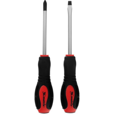 Набор ударных отверток MATRIX PH2x100, SL6x100, CrV, 2шт. 19121