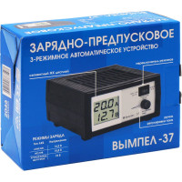 Зарядное устройство Вымпел Вымпел-37 автомат, 0-20А, 14.2/14.8/18 В, ЖК индикатор 2046