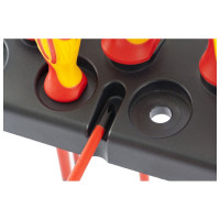 Набор диэлектрических отверток до 1000В, тестер, CrMo, двухкомпонентные рукоятки 8шт GROSS 12950