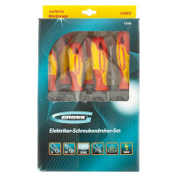 Набор диэлектрических отверток до 1000В, тестер, CrMo, двухкомпонентные рукоятки 8шт GROSS 12950