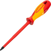 Набор диэлектрических отверток до 1000В, тестер, CrMo, двухкомпонентные рукоятки 8шт GROSS 12950