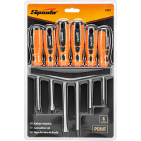 Набор отверток SPARTA "Point", CrV, двухкомпонентные рукоятки, 6 шт//. 11782