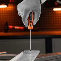 Отвертка SPARTA "Point", SL4,0x100 мм, CrV, 2-х компонентная рукоятка// 11763