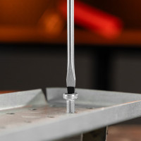 Отвертка SPARTA "Point", SL4,0x100 мм, CrV, 2-х компонентная рукоятка// 11763