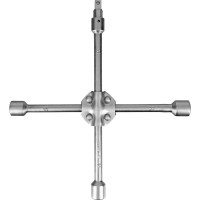 Баллонный усиленный ключ-крест STELS 17х19х21х22х1/2 с переходником на 1/2" 14249