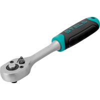 Ключ-трещотка 1/4", 72 зуба, с быстрым сбросом, CrV STELS 14025